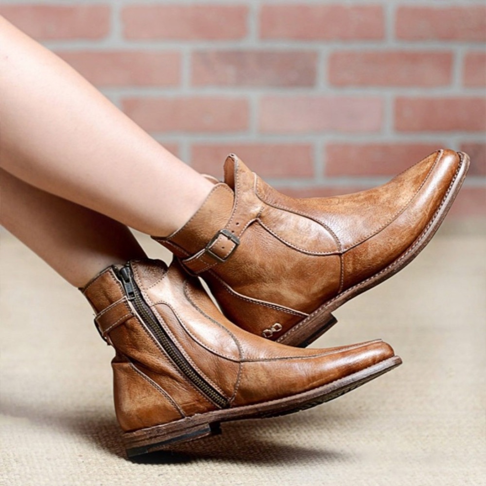 Bed Stu Cobbler Stag Leather driftwood Boots